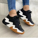 Zapatillas Deportivas De Cuña Para Mujer, Casuales, Talla N