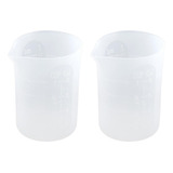 2 Piezas 250ml Taza Medidora Molde De Silicona Diy Joyería