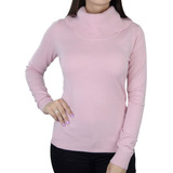 Blusa Feminina Facinelli By Mooncity Tricot Rosa - 650968