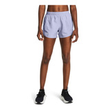 Shorts Ua Fly-by De 3  Para Mujer Morado Under Armour