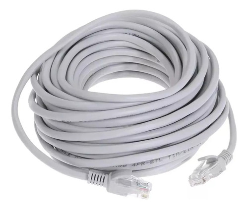 Cabo De Rede Internet Lan Rj45 Cftv Cat6 Montado 20 Metros