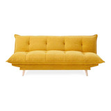 Sofa Cama Aurelio Amarillo Këssa Muebles