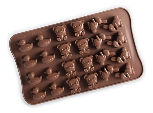 Moldes De Chocolate Molde Chocolate Silicona Conejo Oso Pato