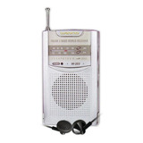 Radio Portatil Am Fm Parlante Con Auriculares Winco W-203