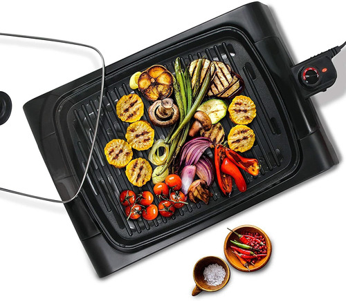 Parrilla Asador Eléctrica Con Tapa Elite Gourmet Egl 6501