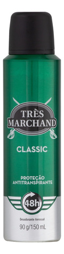 Desodorante Aerossol Classic Très Marchand 150ml