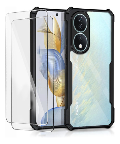 Funda Case Acrilico Transparente For Honor X7b + 2 Mica