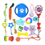 Kit De 18 Piezas Juguete De Cuerda Para Perro