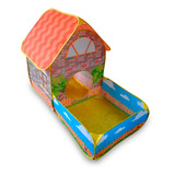 Barraca Infantil Com Piscina De Bolinha Desmontável