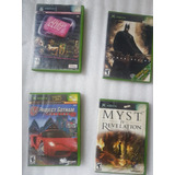 Xbox Clásico 4 Juegos Myst Iv Revelation, Fight Club, Batman