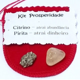 Kit Prosperidade 2 Pedras Naturais Citrino + Pirita De Bolso