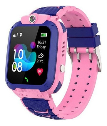 Rosa Smartwatch De C/localizador Lbs/llamada Sos P/niños