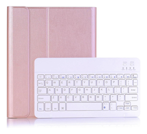 Funda Con Teclado Lrufodya / Para iPad Mini 4-5 / Rose