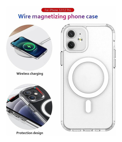 Magsafe - Carcasa Funda Case Transparente Para iPhone