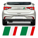 Adesivo Tuning Bandeira Italia Fiat 500 Argo Cronos Mobi 2un