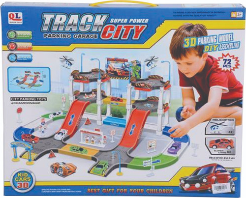 Set Parking Track City Para Niño Caja - Plu 4636