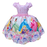 Vestido Infantil Princesas Da Disney Festas E Aniversários