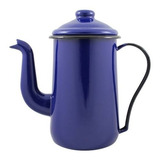 Bule Cafeteira Esmaltada Ewel Bico Longo N14 1500ml Azul 145