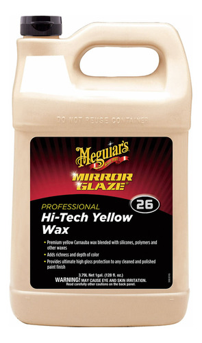 Meguiars M26 Cera Amarilla High Tech Profesional M2601 Galon