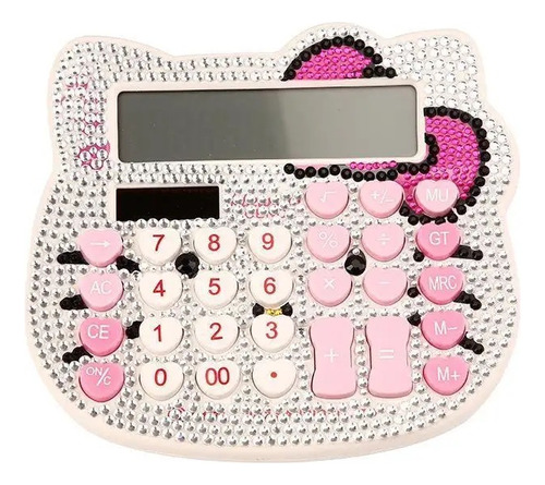 Calculadora Electronica Hello Kitty Con Brillos Y Destellos