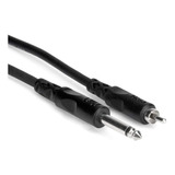 Cable De Interconexion No Balanceado Ts A Rca 1/4, 10 Pies