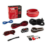 Kit De Cables Para Potencia Ds18 0 Gauge Ampkit0 Completo