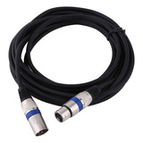 Cable Xlr M/f De 3 Pines A Cable Fe Blindado Para Mezclador