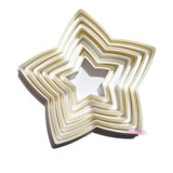 Cortadores De Galleta Estrellas Set 6 Piezas Plastico