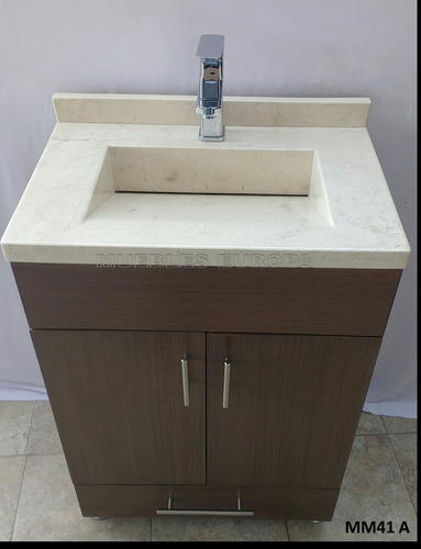 Mueble Gabinete Baño Con Lavabo 100% Marmol Natural Moderno
