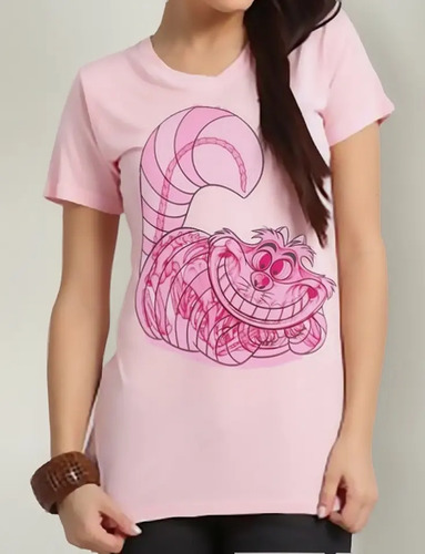 Playera Camiseta Chesire Esqueleto Alicia Maravillas C/ Envi
