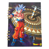 Libreta Dragon Ball Super/ Pasta Dura, 100 Hojas Decoradas