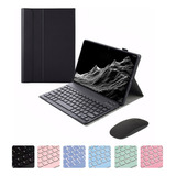 Para Galaxy Tab S9+ 12.4 Capa Protetora + Teclado + Mouse