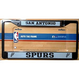 Marco De Matrícula Nba San Antonio Spurs Negro Talla Única