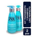 Kit Shampoo Y Tratamiento Para Cabello Liso Con Keratina