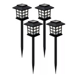 Pack X4 Lampara Luces Solares Led Antorchas Estaca