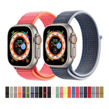 Correa Pulso Manilla Nylon Para Apple Watch 42 44 45mm Ultra