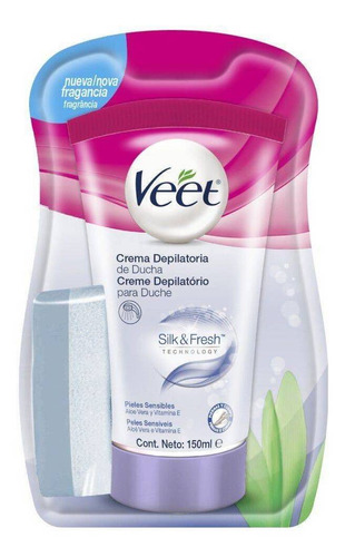 Veet Crema Depilatoria Corpora Ducha Silk&fresh Piel Sensibl