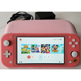 Nintendo Switch Lite Coral - Sd 128gb / Desbl0-queado