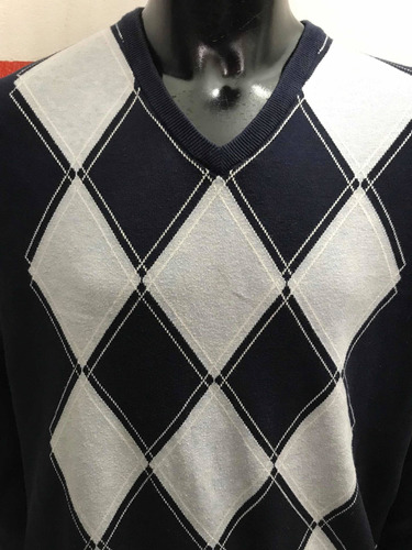 Sweater Tommy Hilfiger Rombos Blue/grey Talle Xl