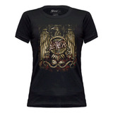 Camiseta Baby Look Slayer Stamp Bb459 Chthonic Eagle