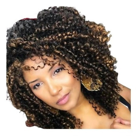 Peruca Lace Wig Cacheada Ombre Chocolate Similar Ao Humano