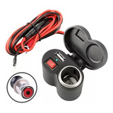 Adaptador Usb Moto Suporte Tomada 12v Carrega Gps Celular