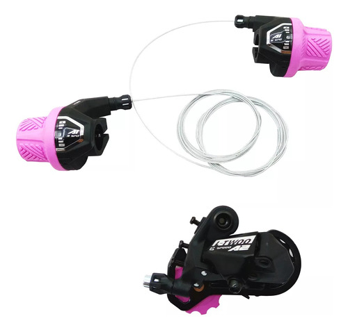 Juego Revo Shifter + Cambio 6 Vel Ltwoo Para Bicicletas