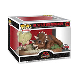 Dr. Sattler Funko Jurassic Park Pop! Moment -con Triceratops