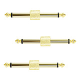 3x Adaptador P10 Pedal Cabo Fonte Extensão Plug Adp