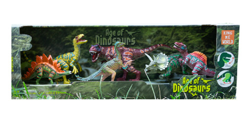 Dinosaurios De Juguete Con Movimiento Para Niños Kit Con 6 P