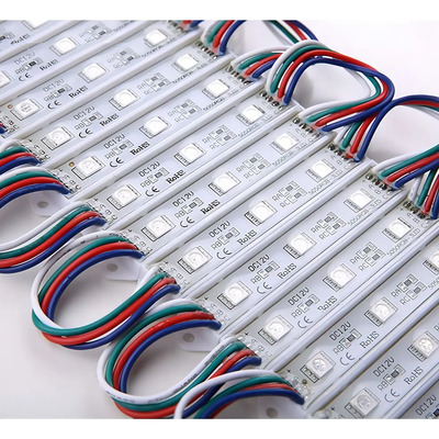 Módulo LED 5050 RGB IP65 100 Iluminación Exterior 12V 1W | Meses sin interés