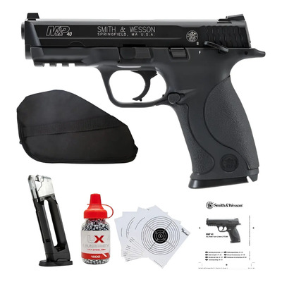Smith Wesson Mp40 Co2 .177 4.5mm Paquete 19rd Xtm P Negro 45 Mm