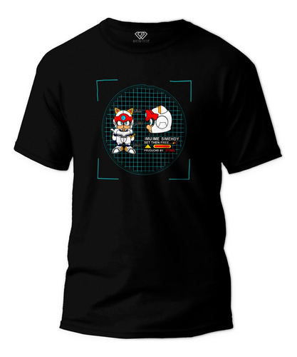 Playera Estampada Gato Samurai Yattarou Dtf