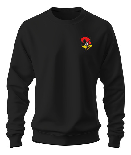 Sudadera Sweater Bordado Woody Pajaro Loco Carpintero Rojo